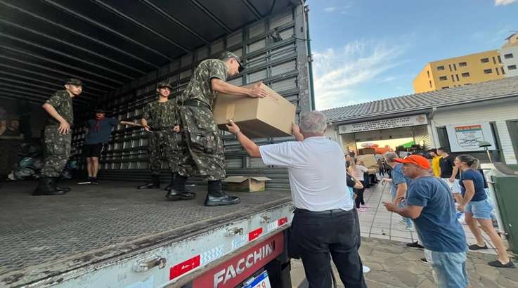 carregamento de donativos