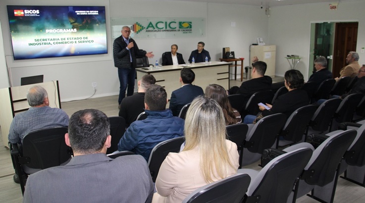 Silvio Dreveck apresenta programas de incentivo em Caçador 3 acic123