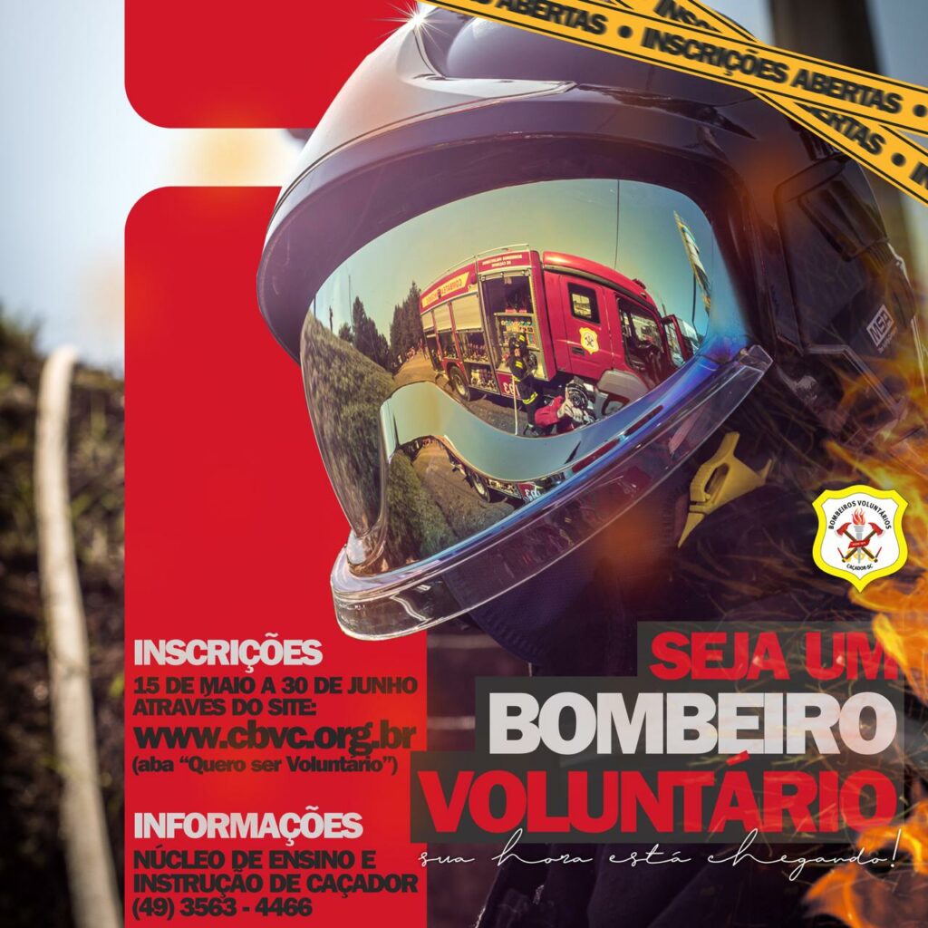 Bombeiros Voluntários de Caçador abrem inscrições curso de formação 1 bomb1