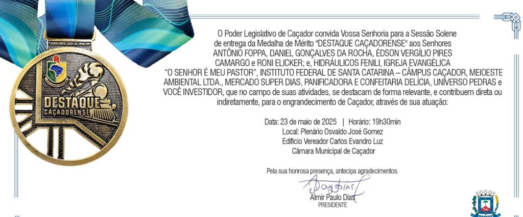Definidos os Destaques Caçadorenses 2025 2 cam3
