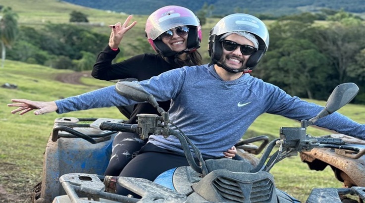 Sobrevivente recorda namorado morto em queda de balão em SC e pede justiça 4 casal4