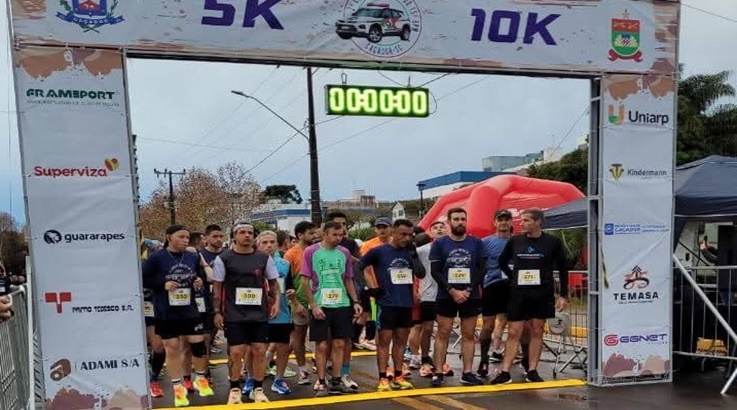 2ª corrida do 15ºBPM movimenta Caçador com esporte e integração 3 corrida4