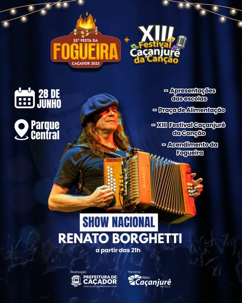 Confirmada 35ª edição da Festa da Fogueira com show nacional de Renato Borghetti 1 fogueria