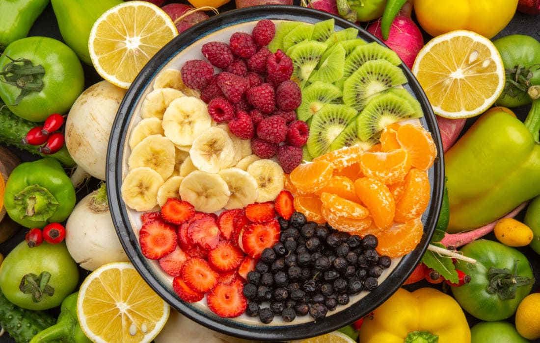 How do you balance healthy eating with indulgence? 1 fruits