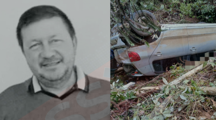 Carro despenca em ribanceira e condutor morre no interior de Porto União 2 luciano