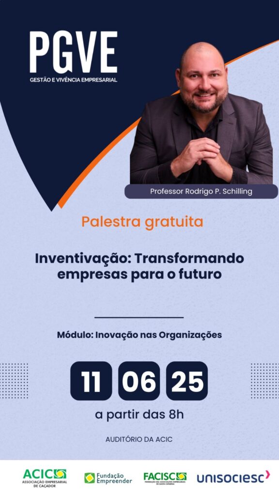 “Transformando empresas para o futuro” é tema de palestra gratuita na Acic 1 palestra