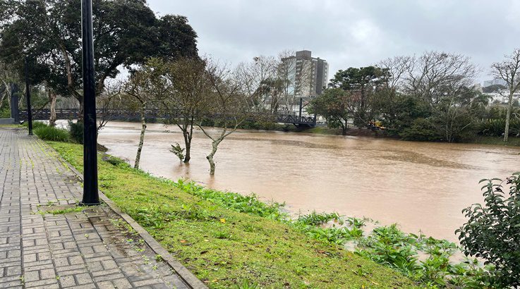 Chuvas chegam a 120mm em 24 horas em Caçador 3