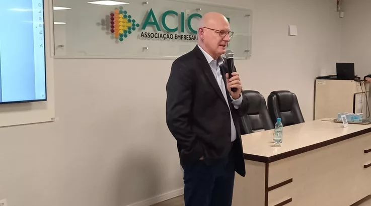 Cenário econômico Brasil x Estados Unidos é tema de palestra na Acic de Caçador 2 acic2