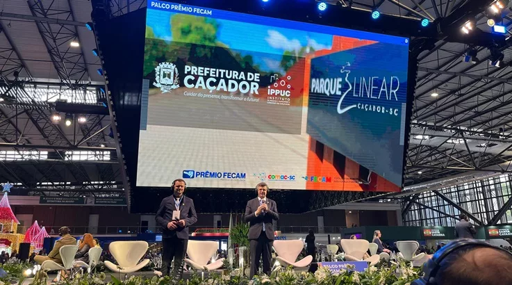 Caçador é destaque no Prêmio Fecam com projeto Parque Linear 3 linear2