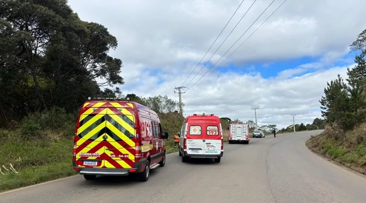 Caçador: Motociclista sofre ferimentos graves em acidente na rodovia Victório Polleto 2 moto1