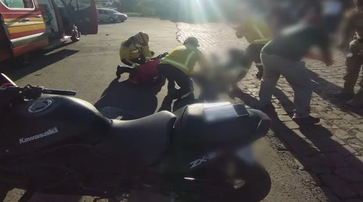 Motociclista morre após colisão com caminhão em Lebon Régis 1 acidente