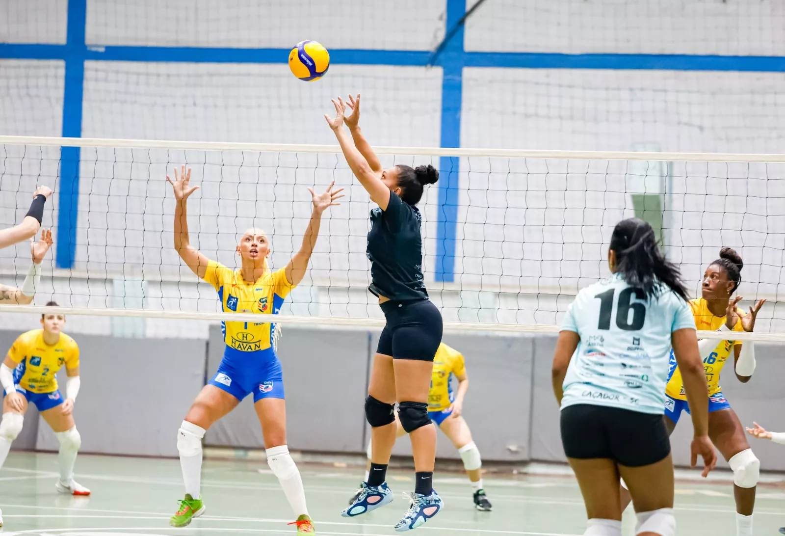 Napoli/Caçador defende liderança do Estadual de Vôlei em jogos do Oeste 1 vôlei