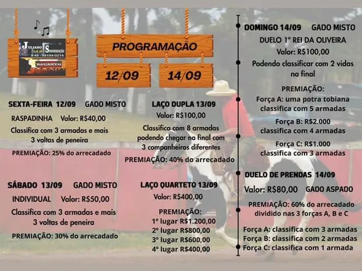 E aí, viventes? Prontos para o 1º Duelo Rei da Oliveira? 3 rodeio pro2