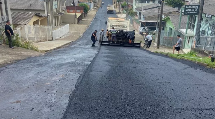Obras da infraestrutura seguem em vários pontos de Caçador 4 int3