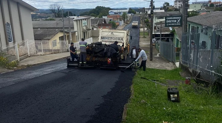 Obras da infraestrutura seguem em vários pontos de Caçador 5 int4