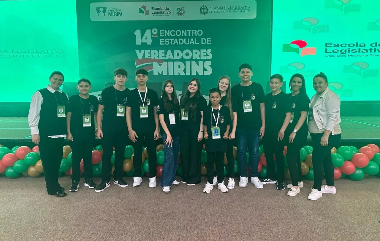 Vereadores Mirins de Rio das Antas participam de evento em Florianópolis 1 Mirins