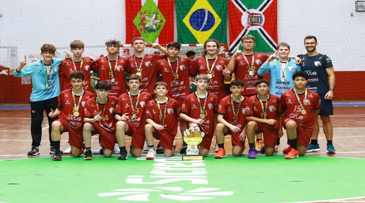 Caçador conquista título estadual na Liga Infantil de Handebol 1 handebol
