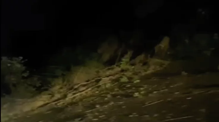 Chuvas causam estragos em Caçador 1 barranco