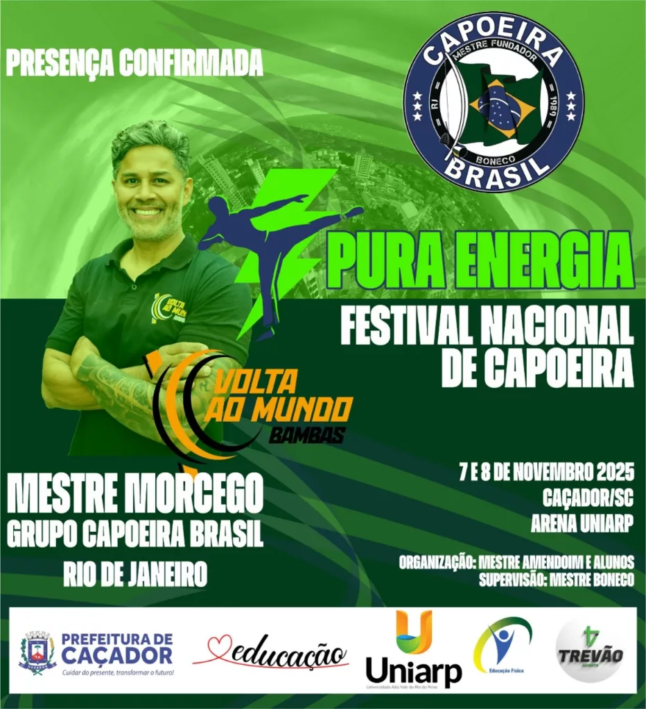 Festival Nacional de Capoeira “Pura Energia” movimenta Caçador 3 capo1