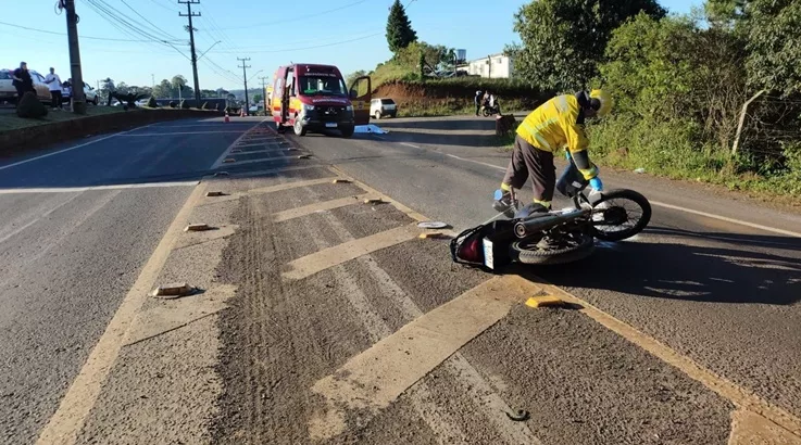 Motociclista morre em colisão na SC-355 em Fraiburgo 1 acidente