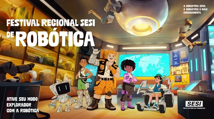 Sesi/SC abre inscrições para público no torneio de robótica de Caçador 3 rob2
