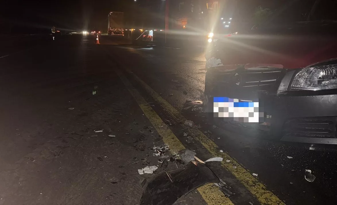 Colisão entre caminhão e automóvel é registrada em Tangará 1 acidente