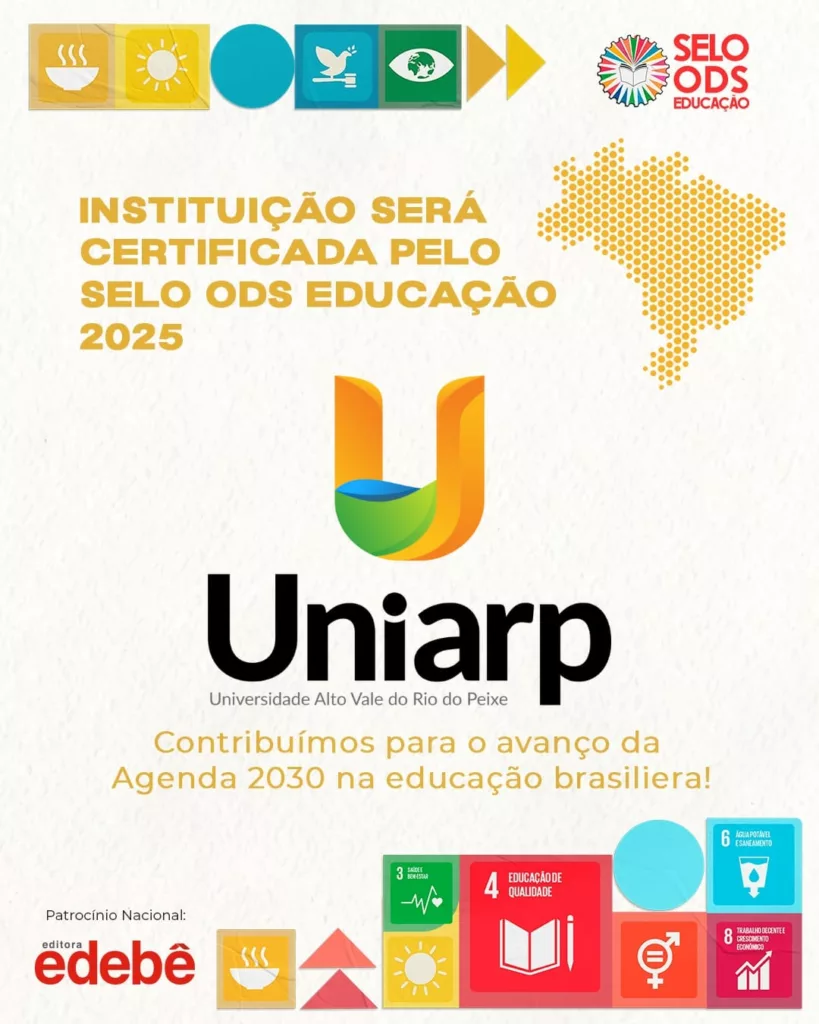 Uniarp conquista o Selo ODS Educação 2025 2 selo
